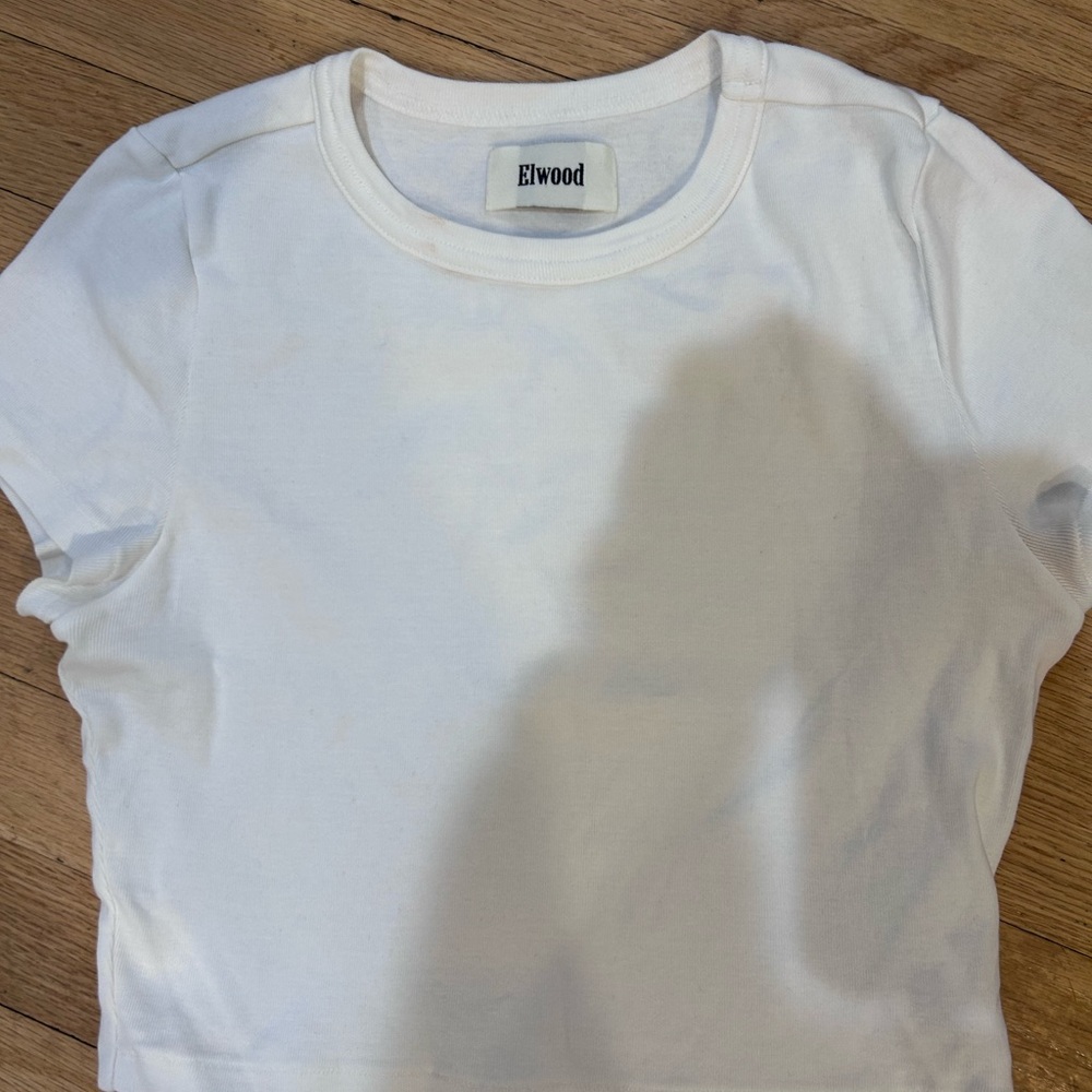Elwood BABYDOLL CORE TEE, Vintage White, M - Picture 3 of 3